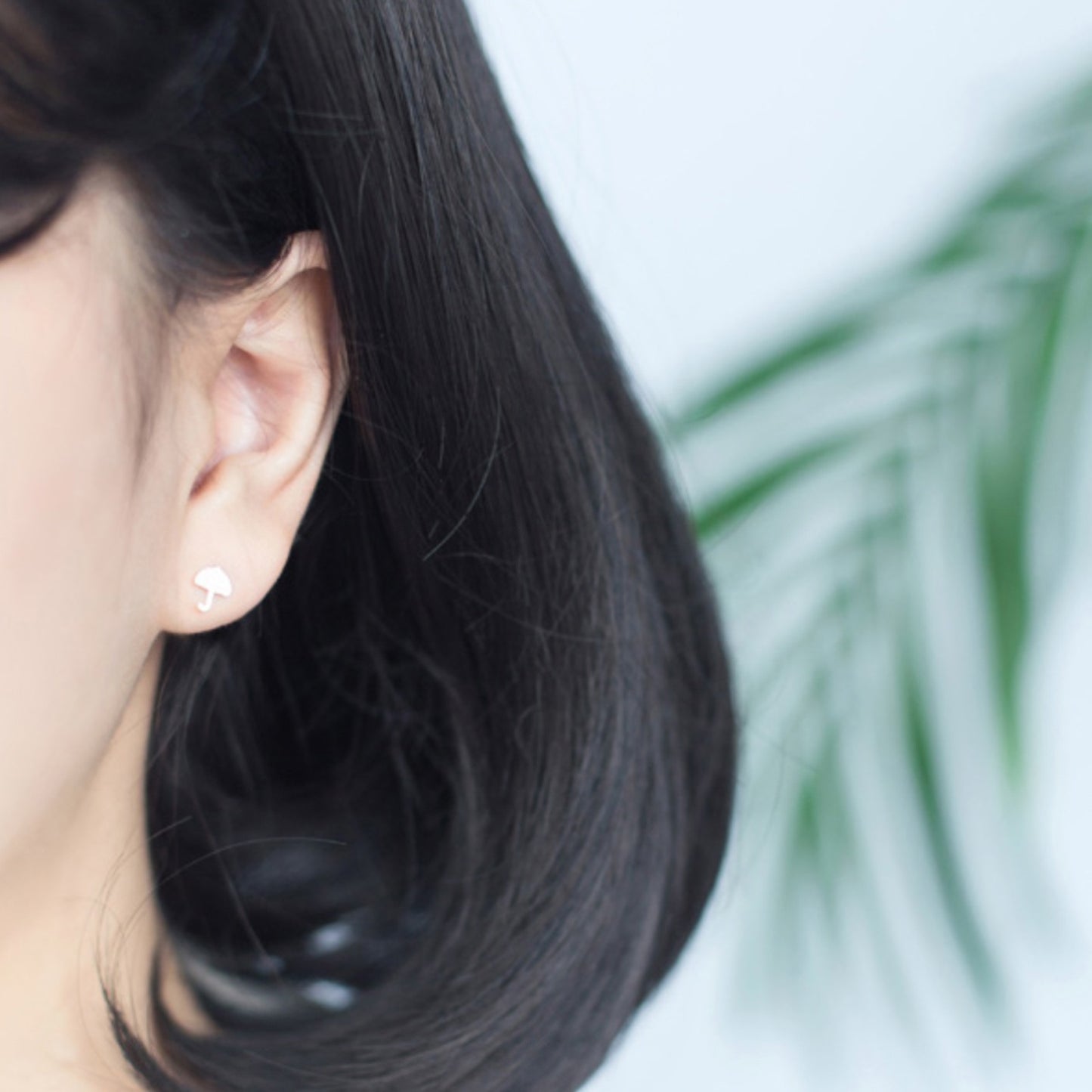 Brushed Silver Weather Stud Earrings