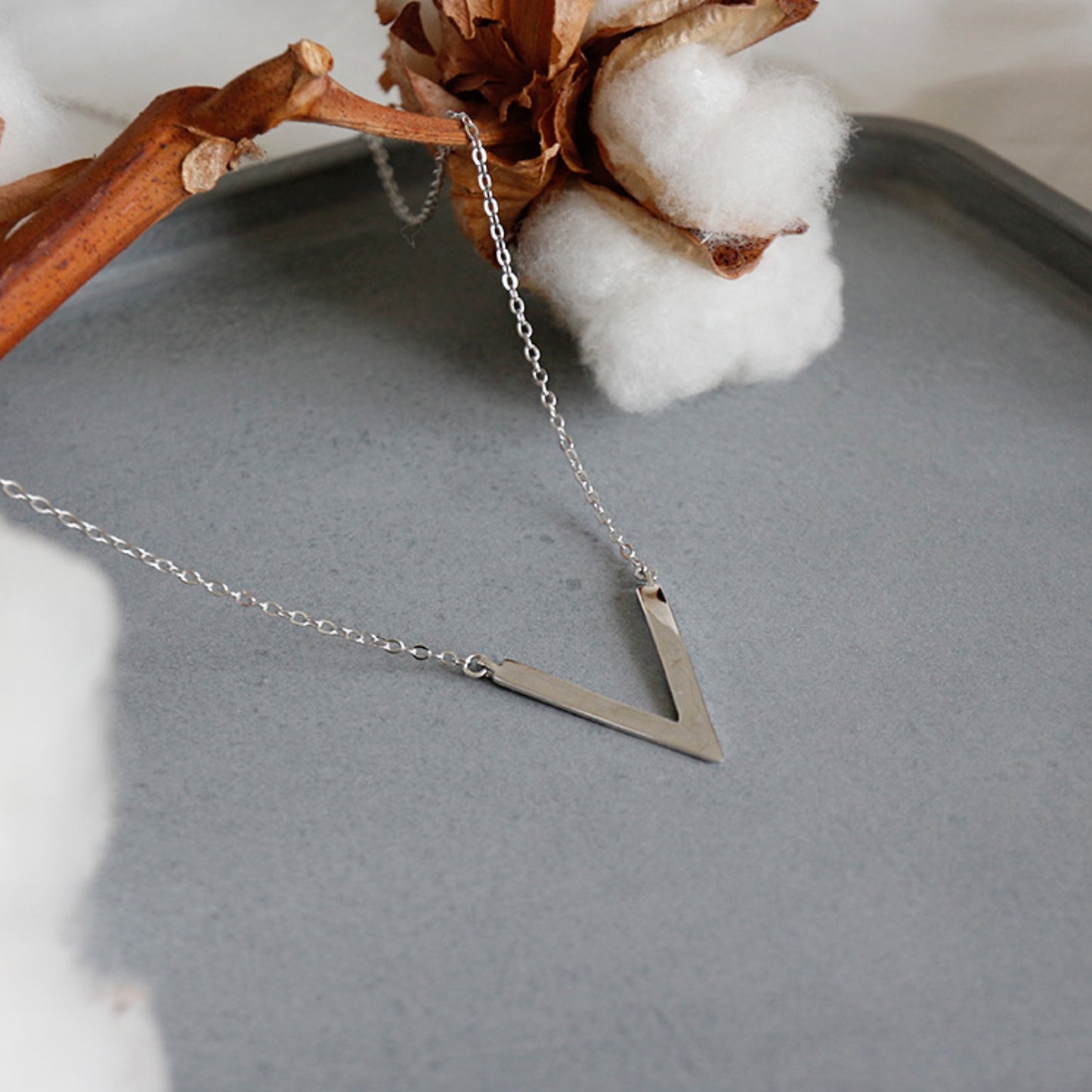 Chevron Pendant Necklace