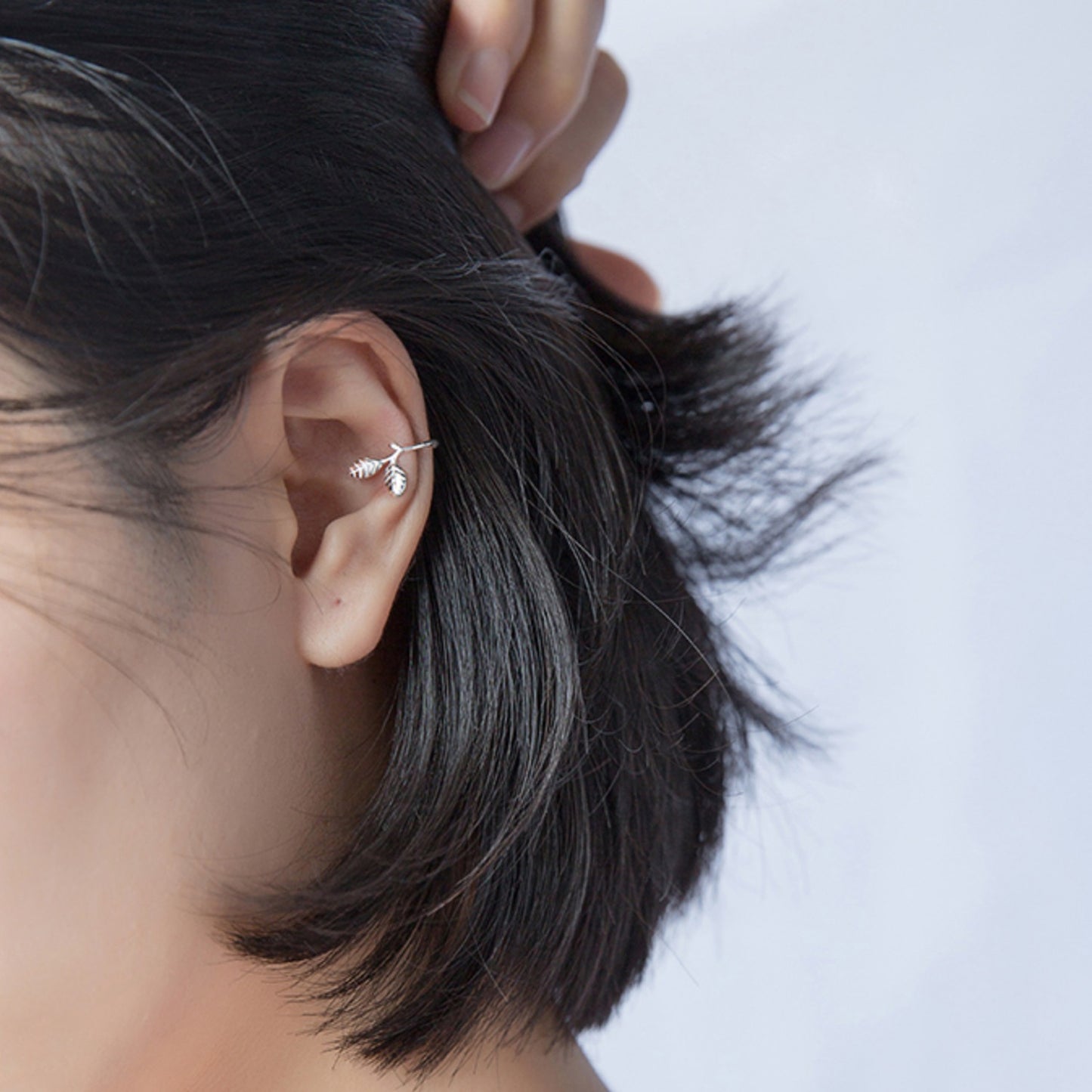 Tiny Leaf Drop Earrings