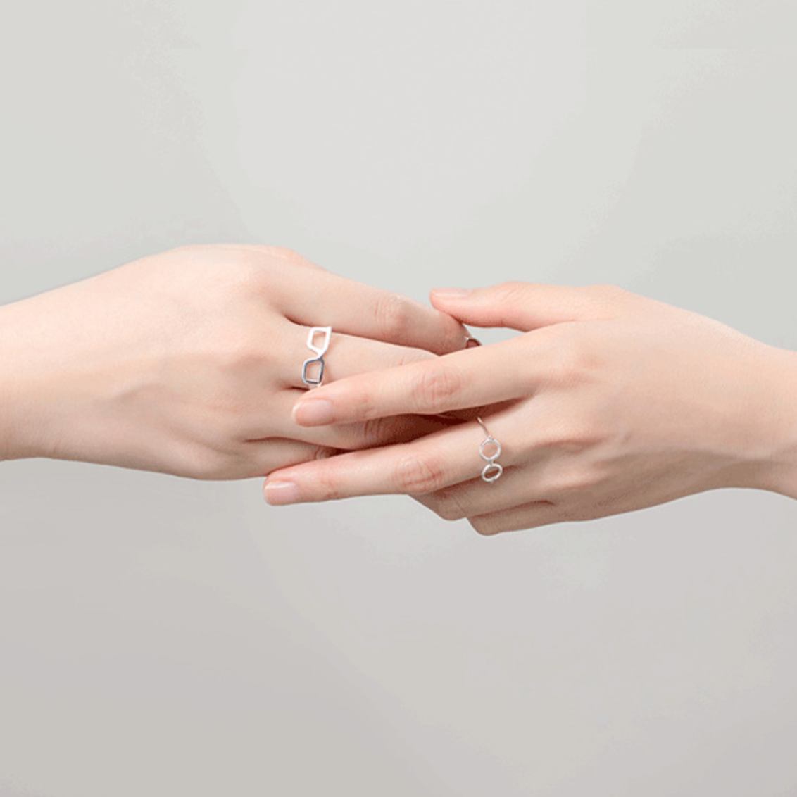 Silver Glasses Ring