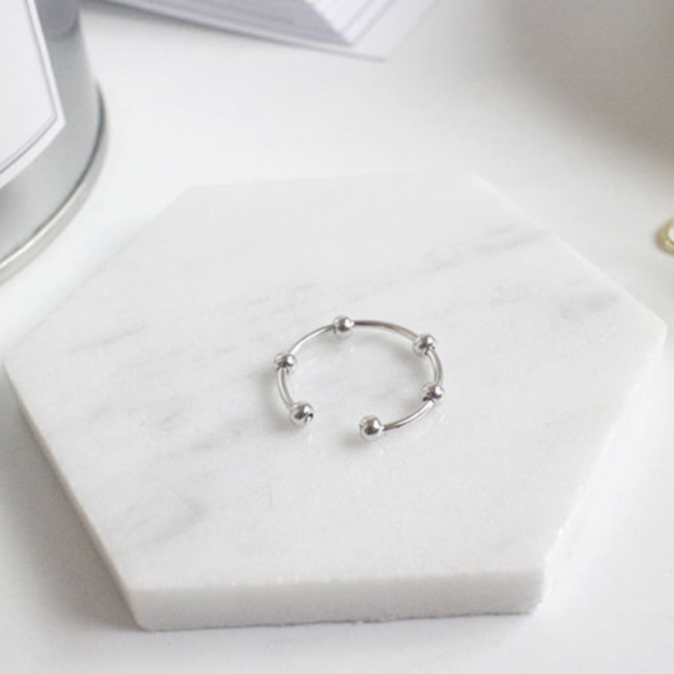 Ball Detail Adjustable Ring