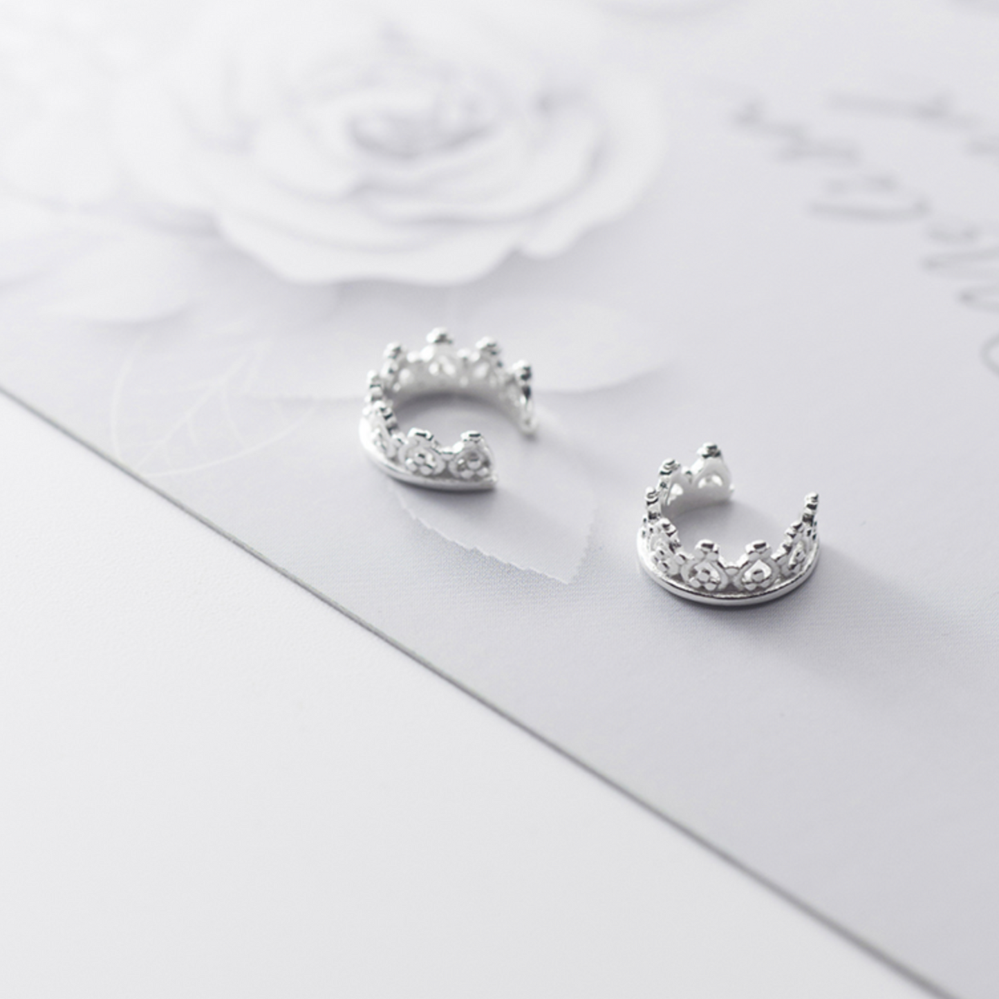 Tiny Crown Ear Cuff