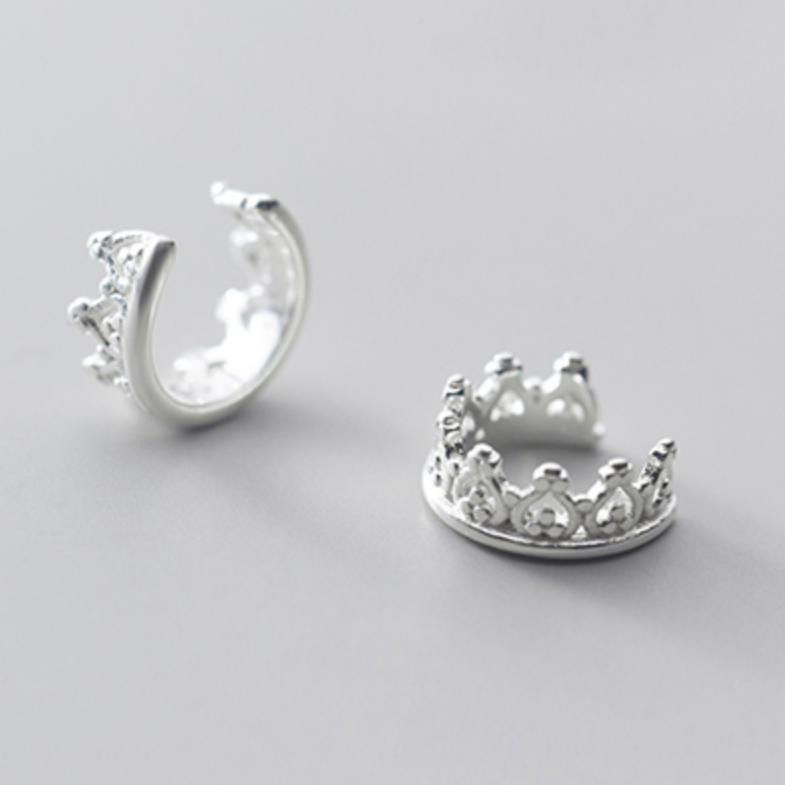 Tiny Crown Ear Cuff
