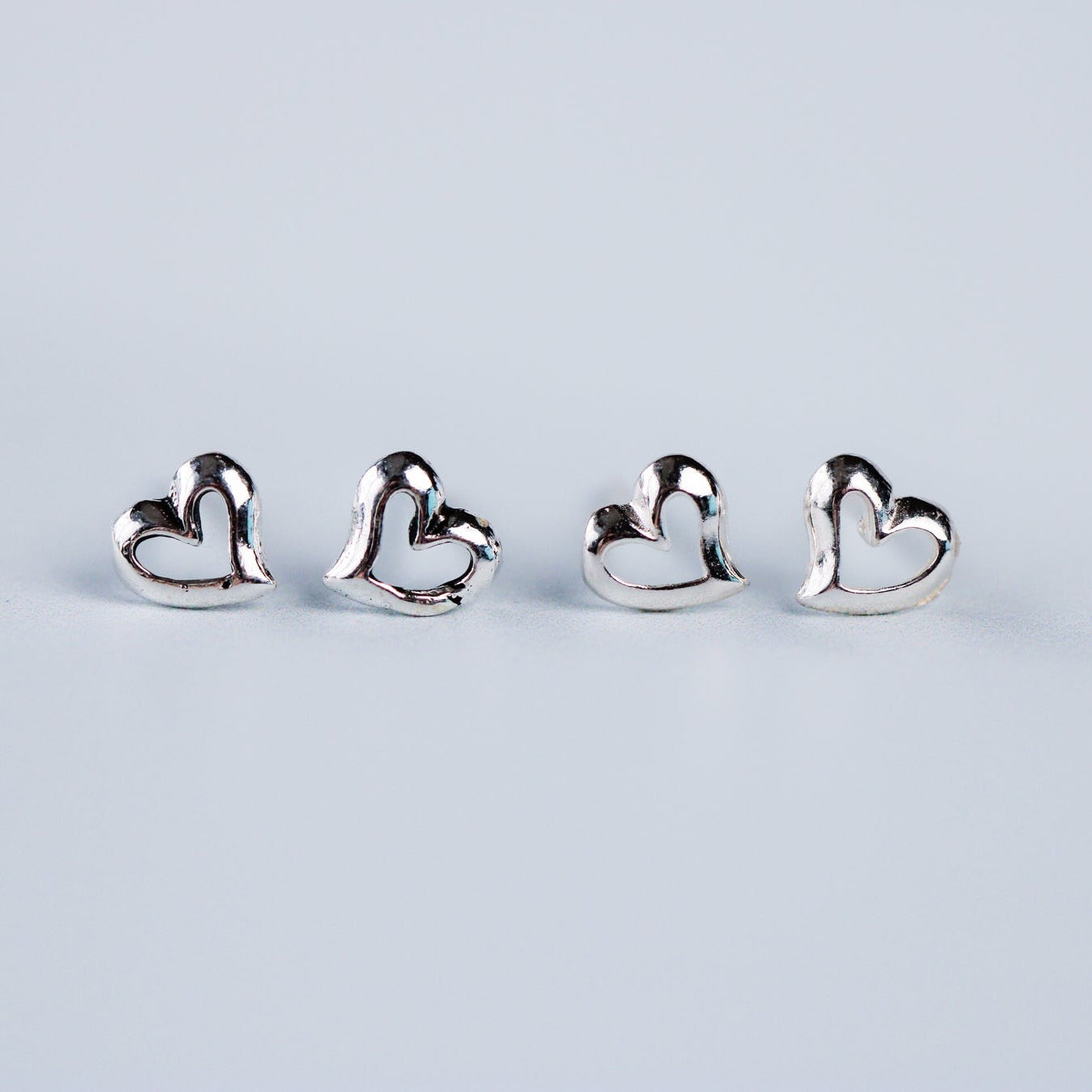 Tiny Heart Stud Earrings