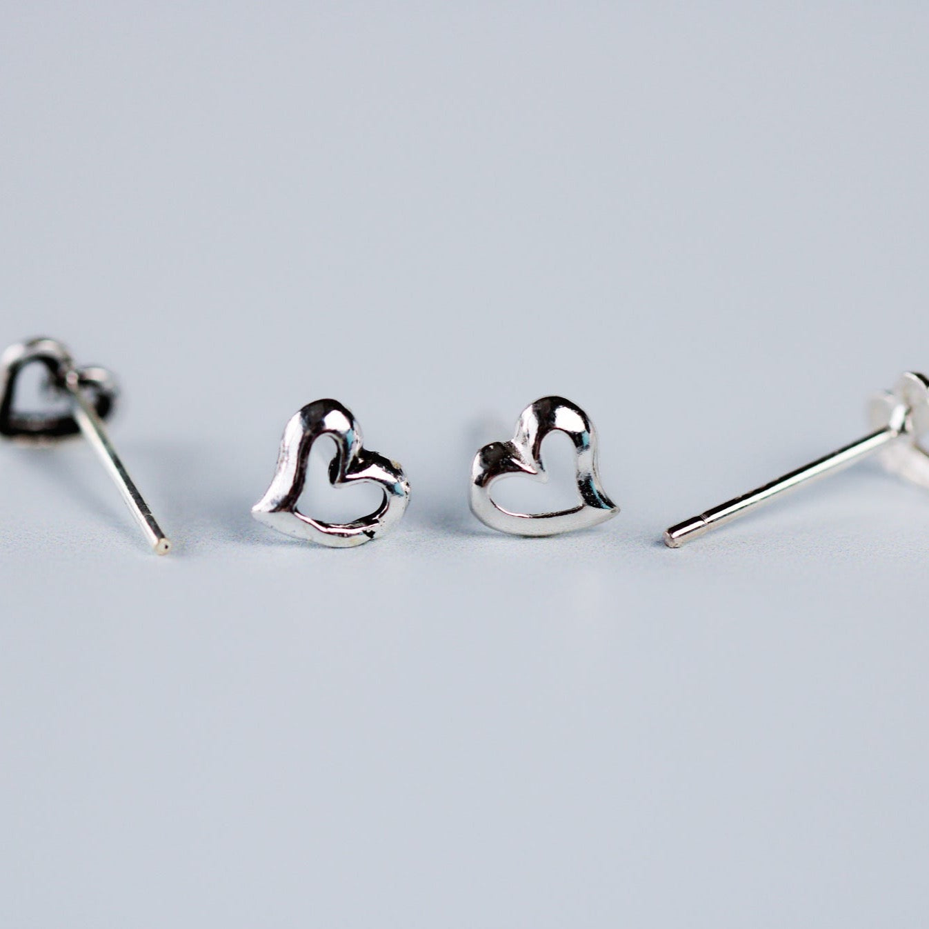 Tiny Heart Stud Earrings