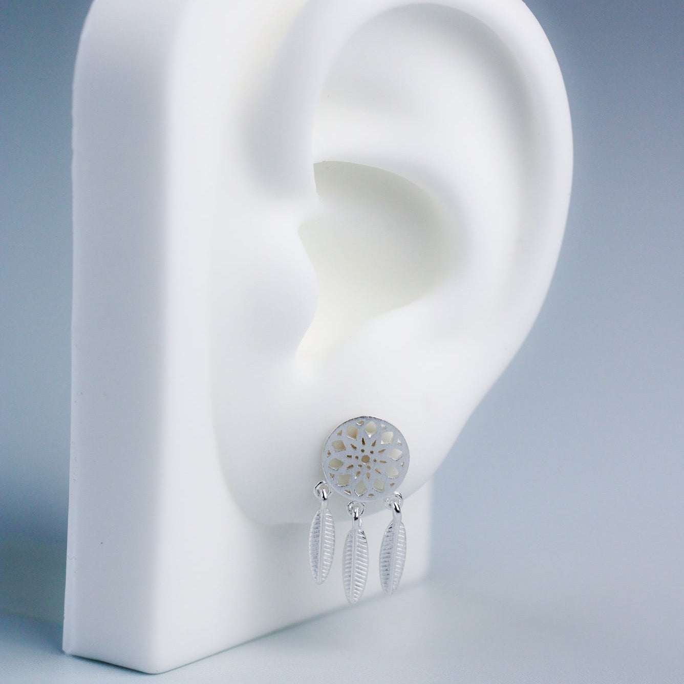 Dream Catcher Dangle Stud Earrings
