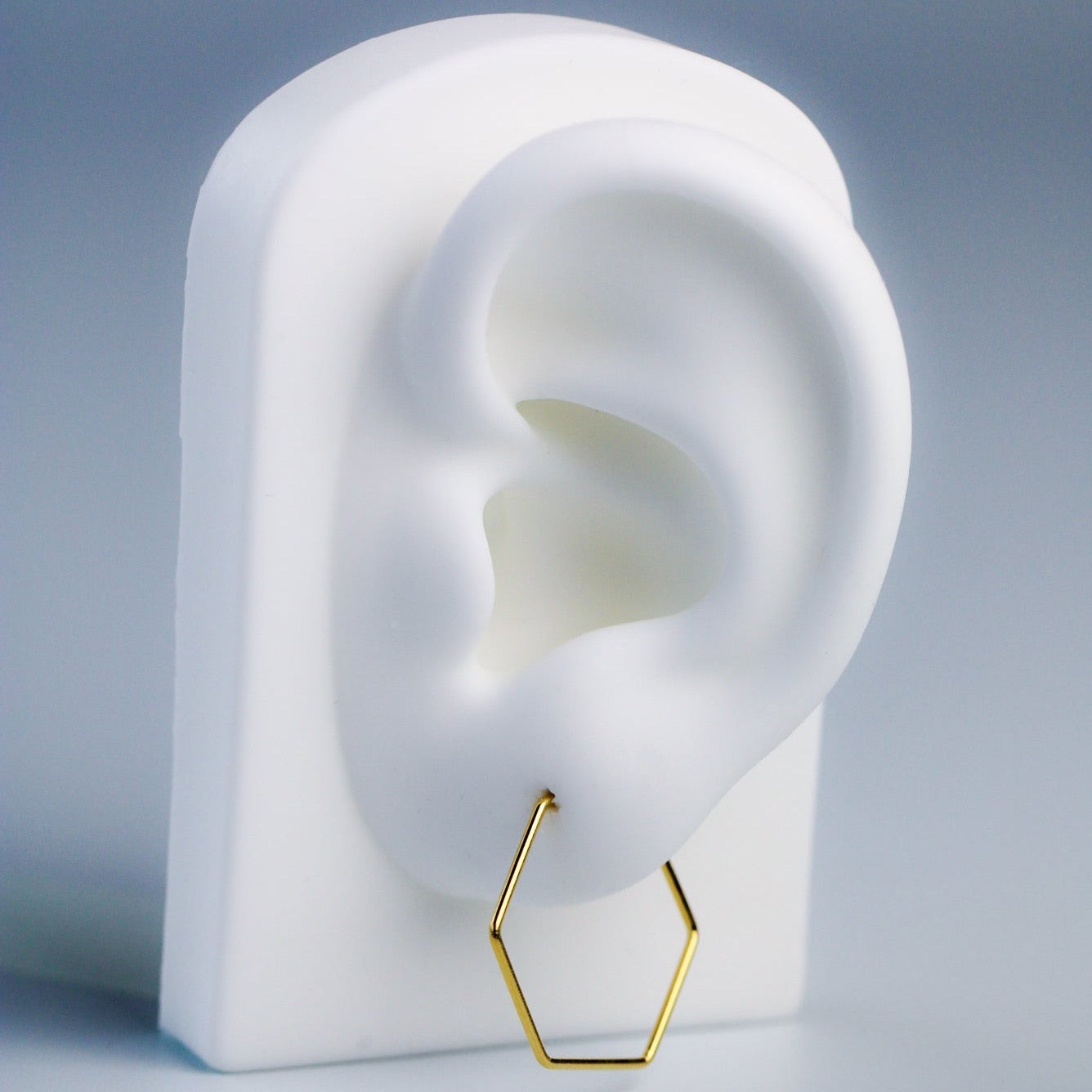 Hexagonal Hoop Earrings