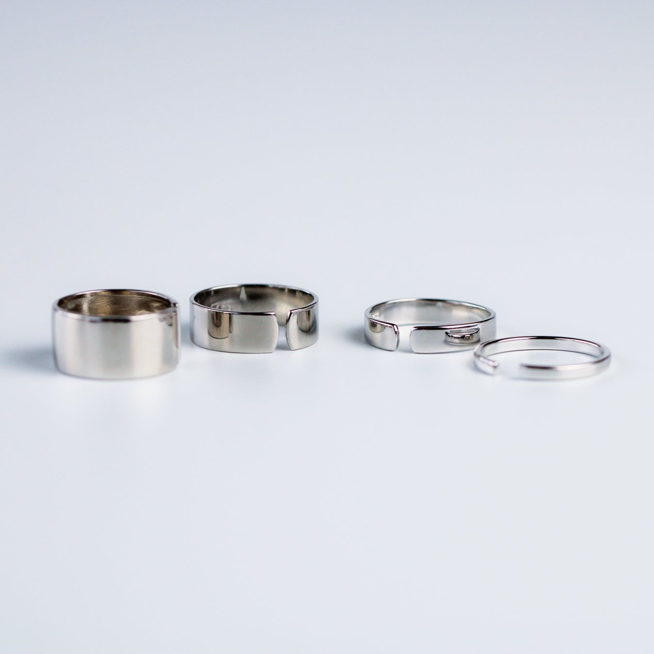 Simple Flat Band Adjustable Ring