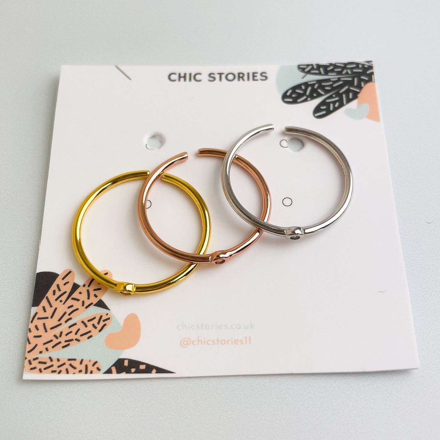Tiny Zircon Stacking Ring