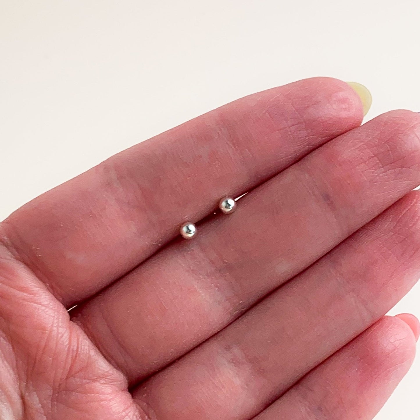 Screw Ball Back Stud Earrings