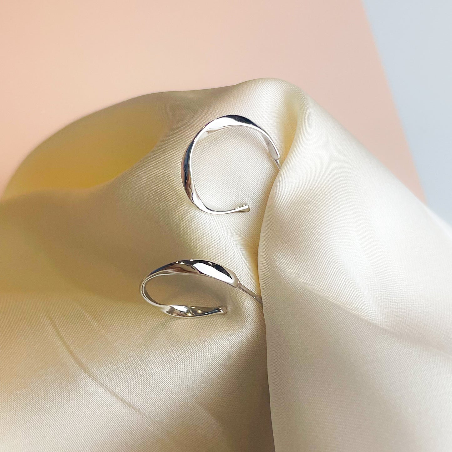 Twisted Open Hoop Earrings
