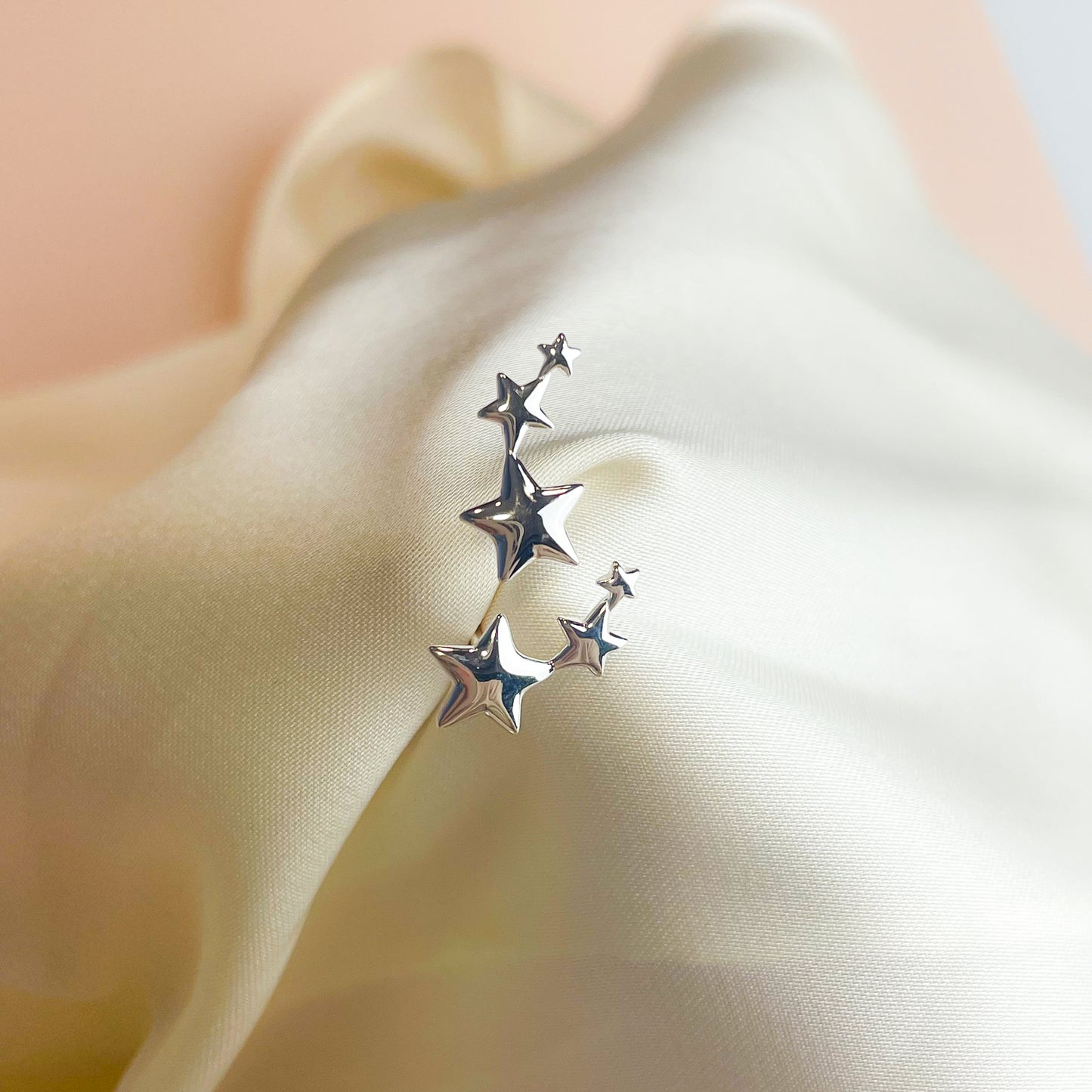 Triple Star Stud Earrings