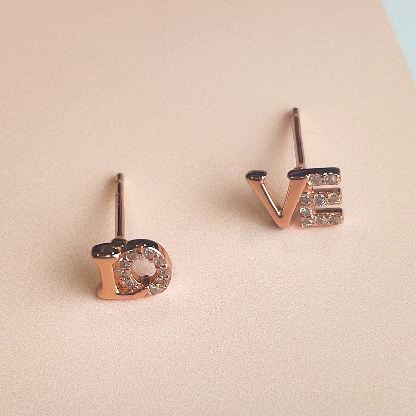 Love Stud Earrings