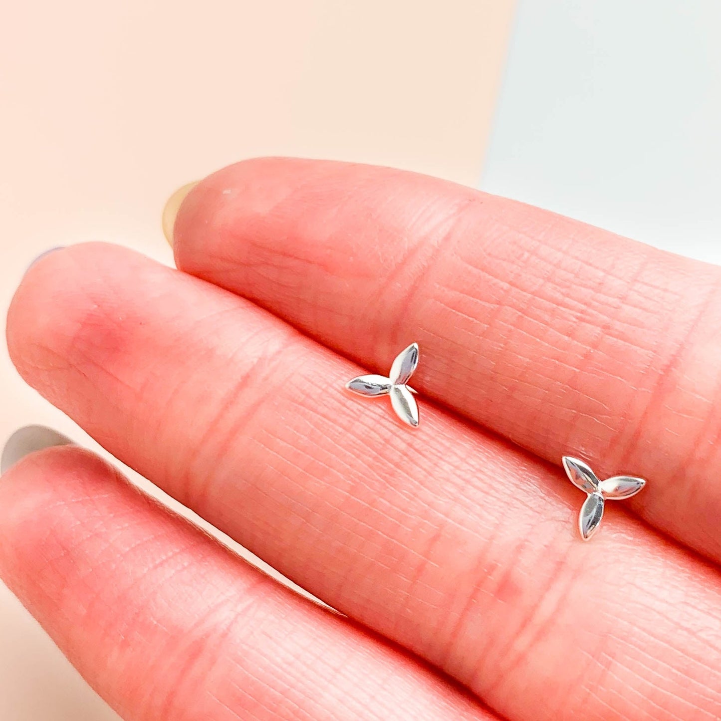 Triple Leaf Stud Earrings