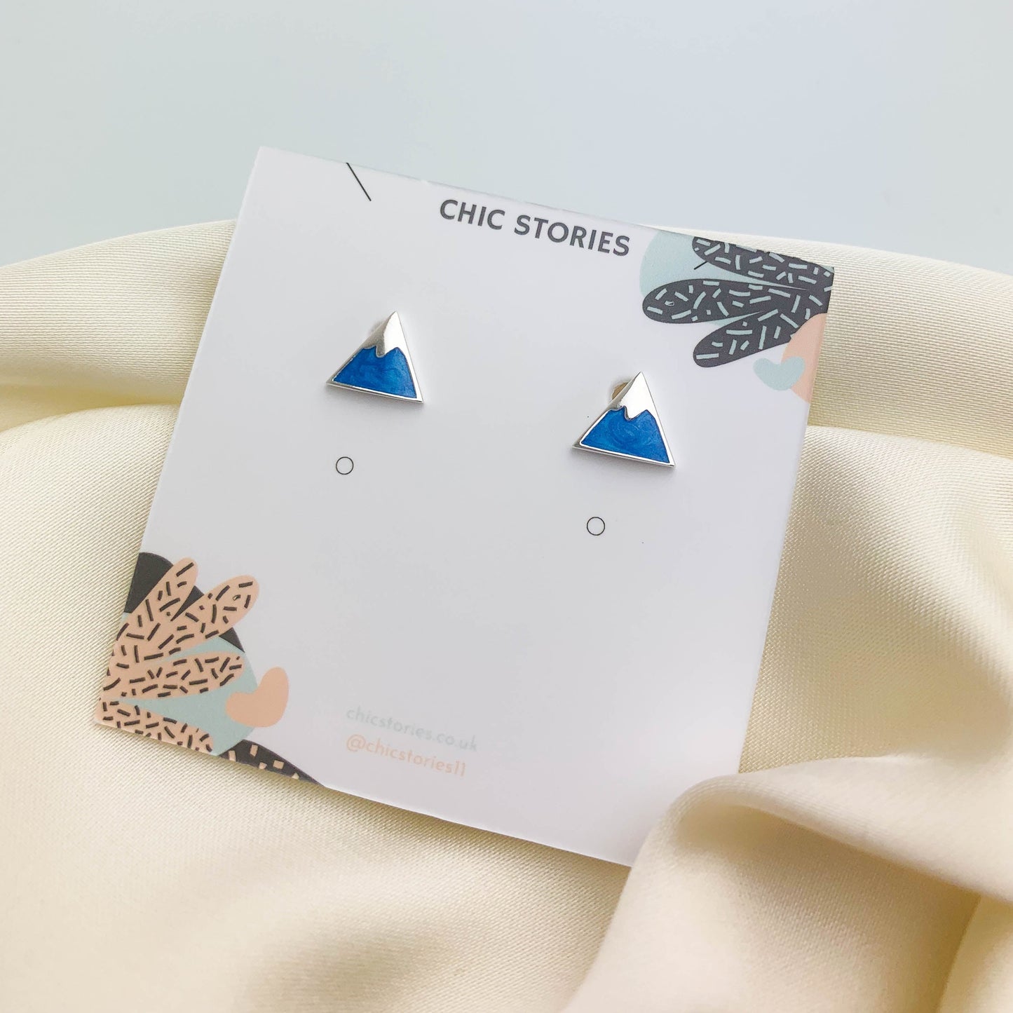 Blue Mountain Stud Earrings