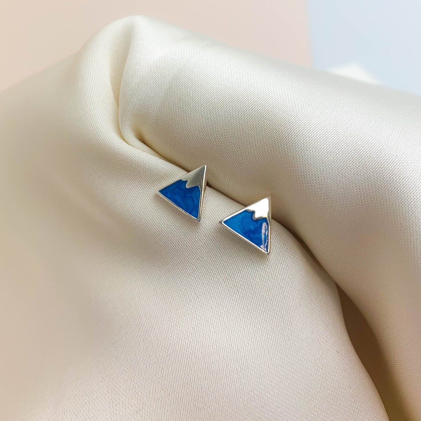 Blue Mountain Stud Earrings