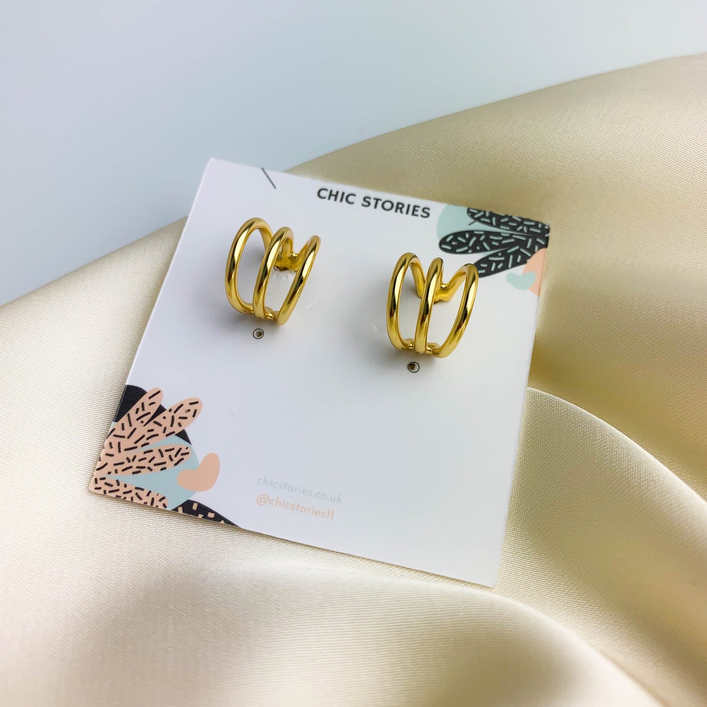 Huggie Hoop Stud Earrings