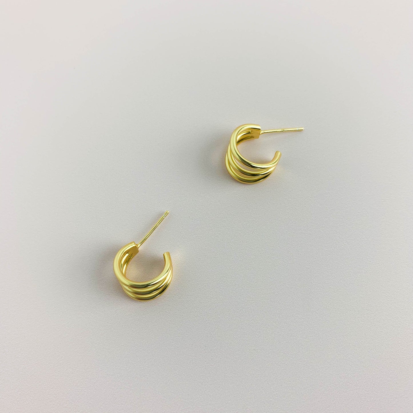 Huggie Hoop Stud Earrings