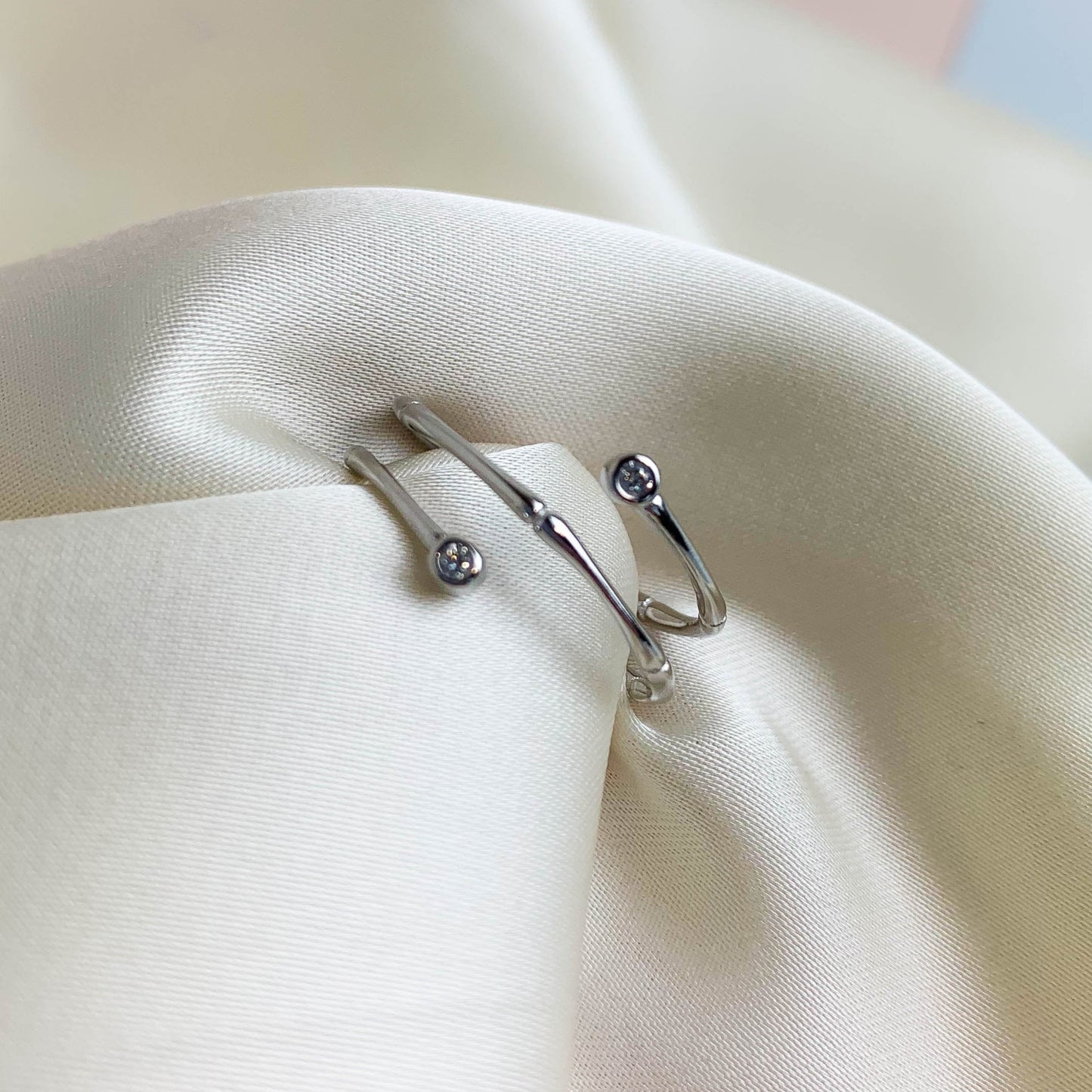 Bamboo Spiral Adjustable Ring