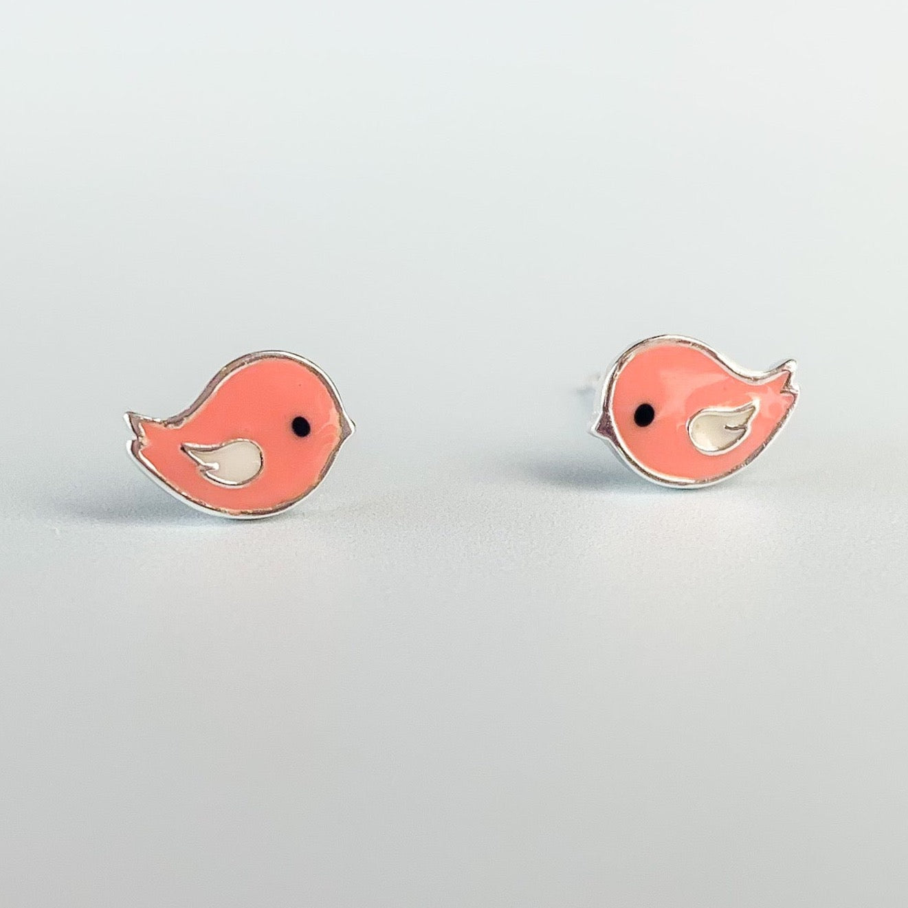 Baby Pink Chick Stud Earrings