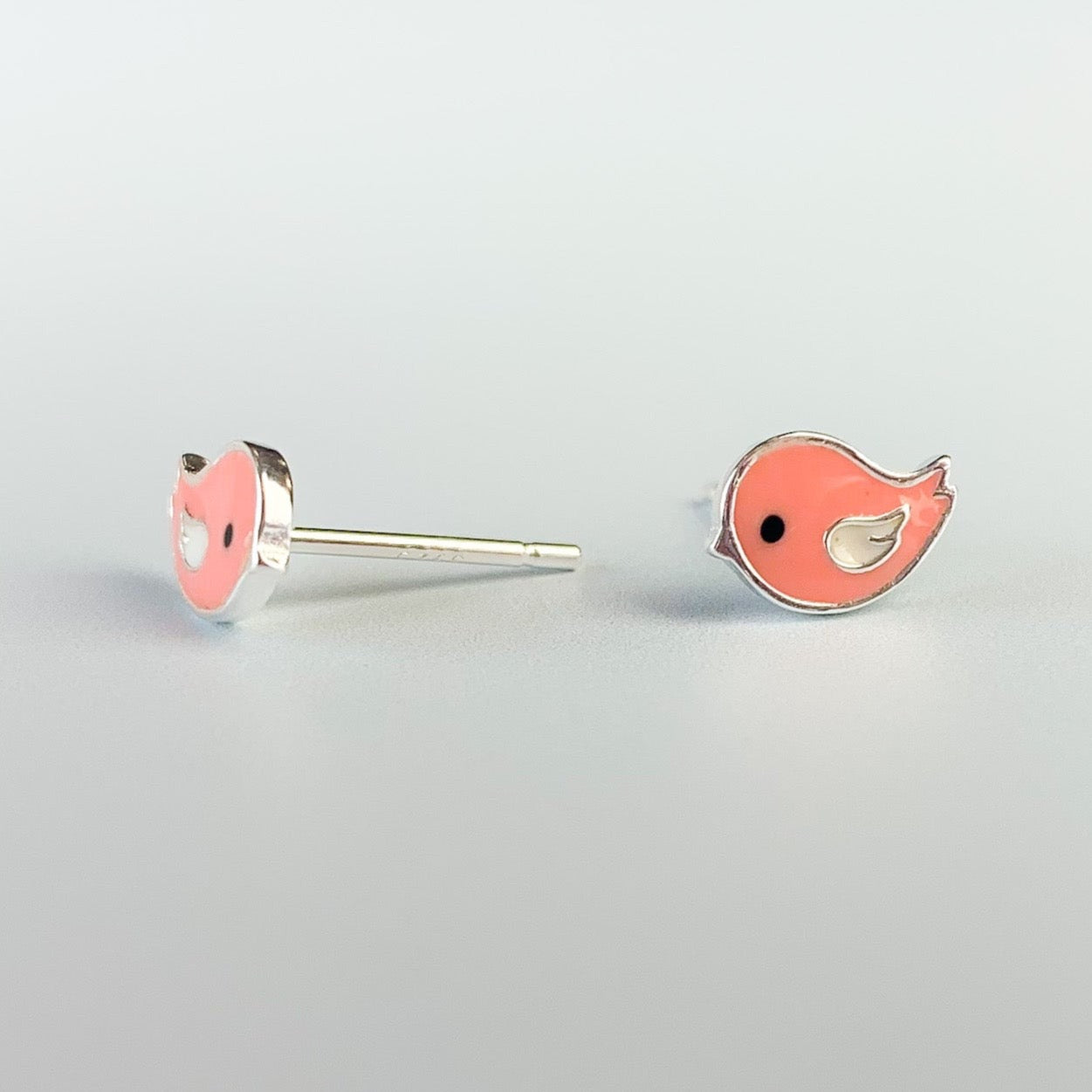 Baby Pink Chick Stud Earrings
