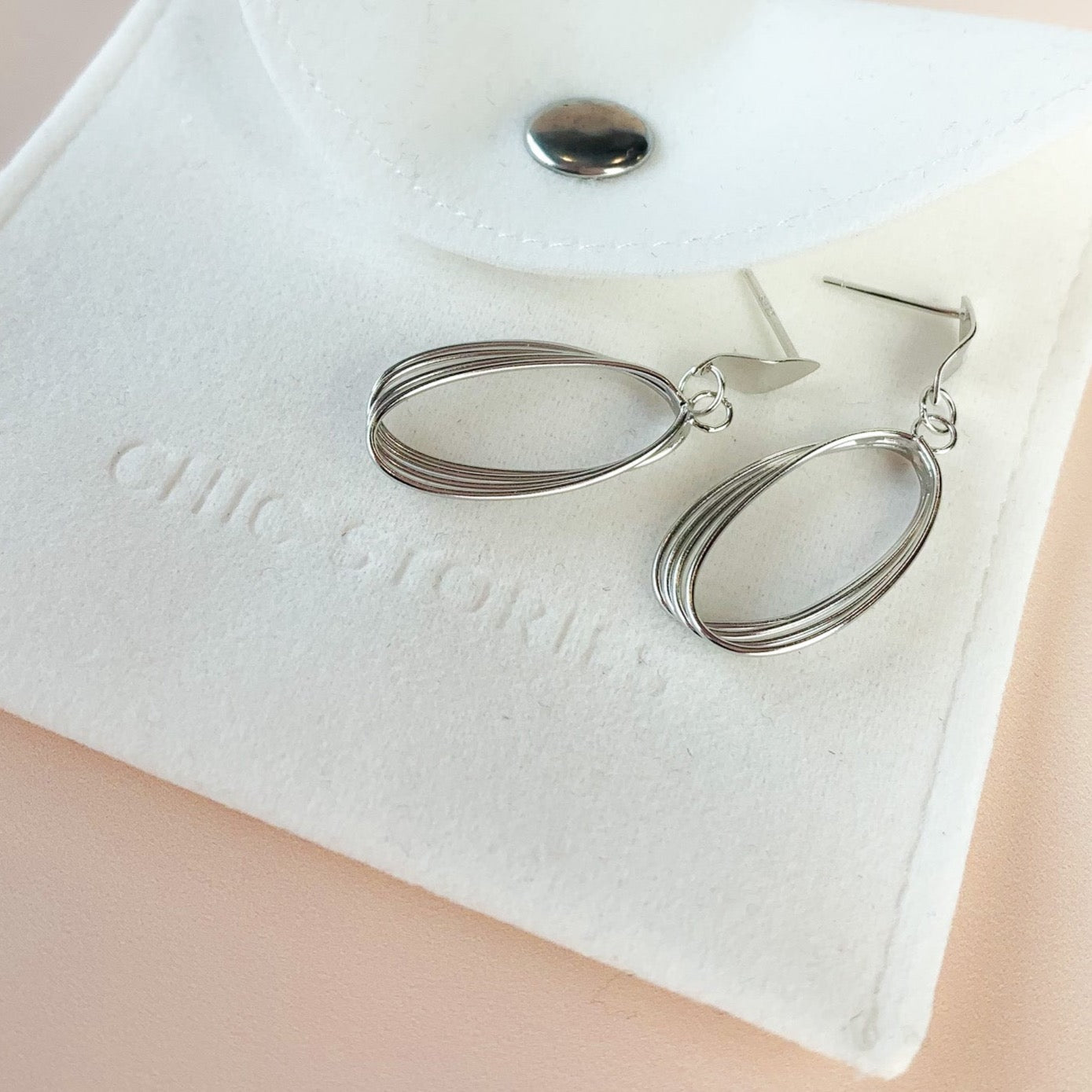 Silver Dangling Earrings