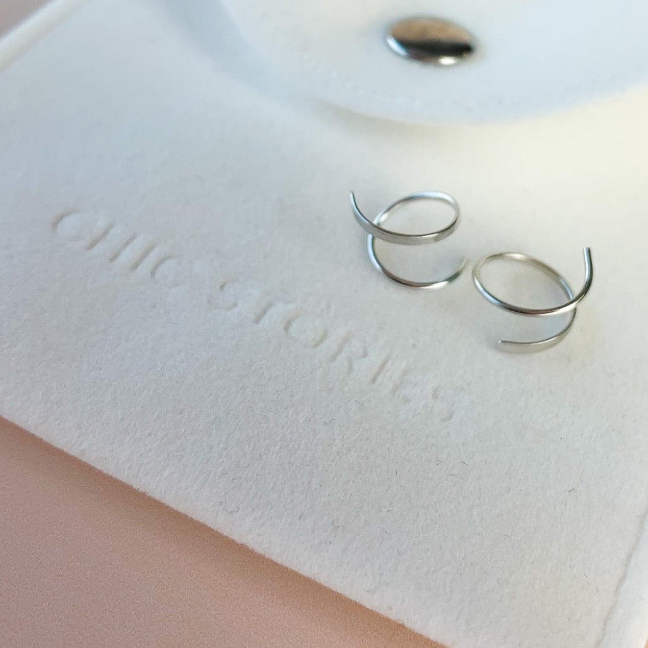 Minimalist Spiral Hoop Earrings