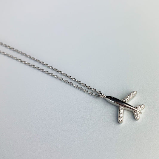 Plane Pendant Necklace