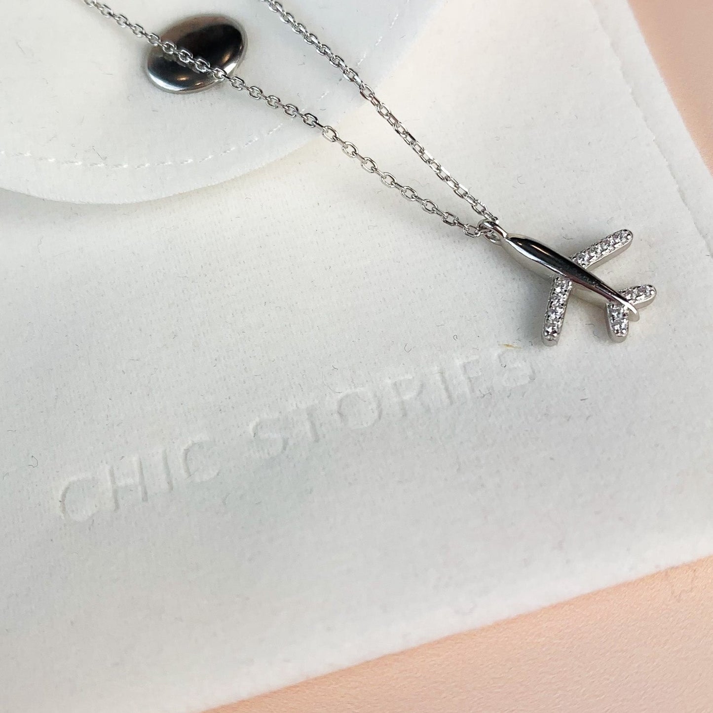 Plane Pendant Necklace