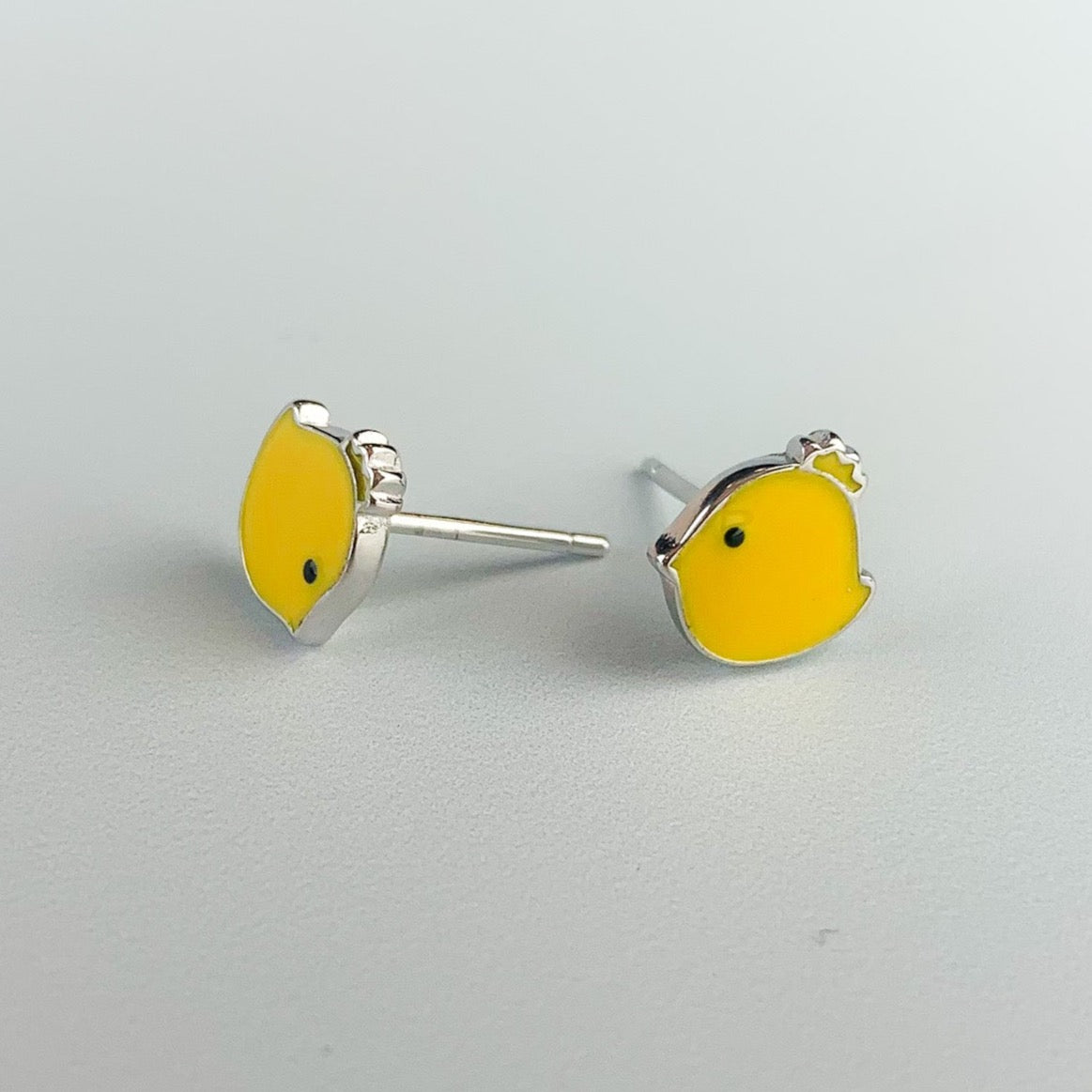 Yellow Chick Stud Earrings