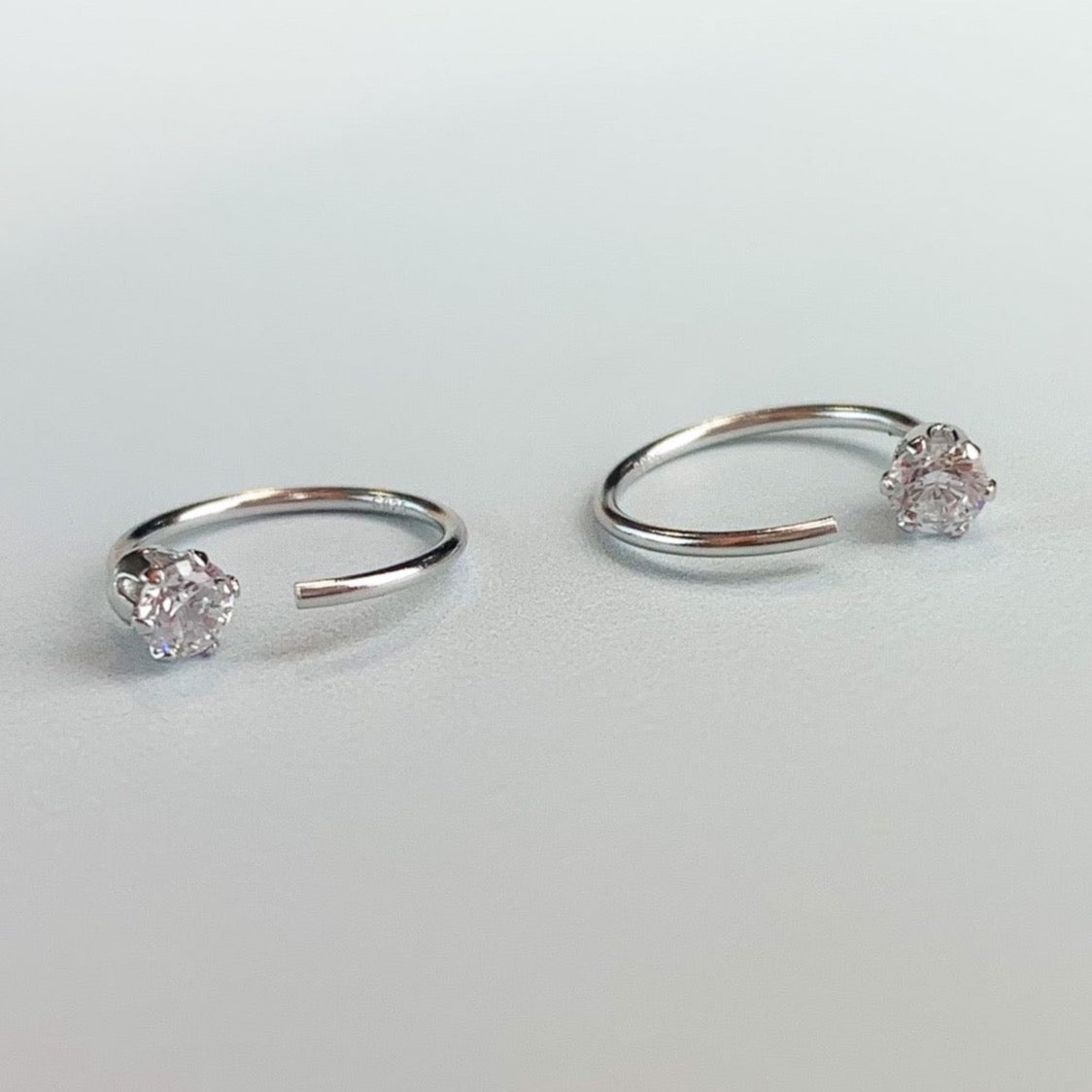 Crystal Huggie Ear Jacket Earrings