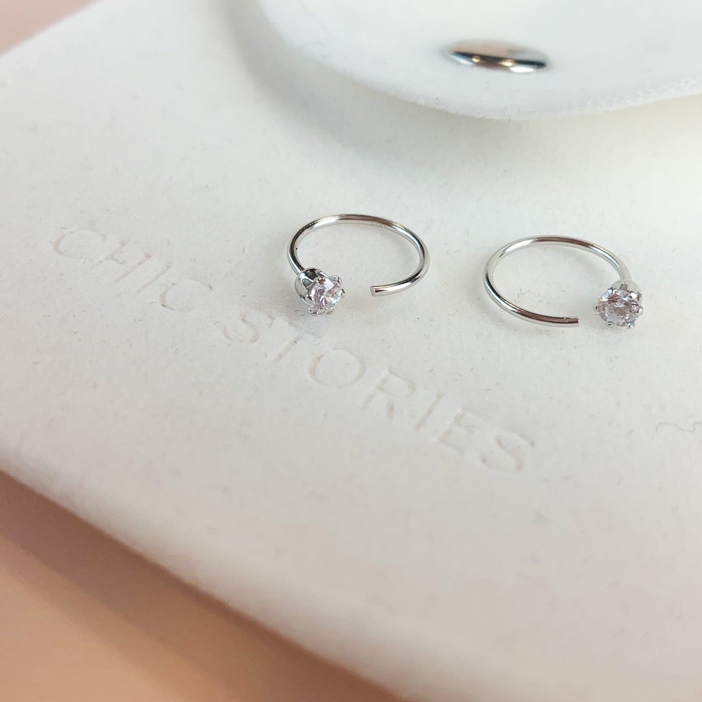 Crystal Huggie Ear Jacket Earrings