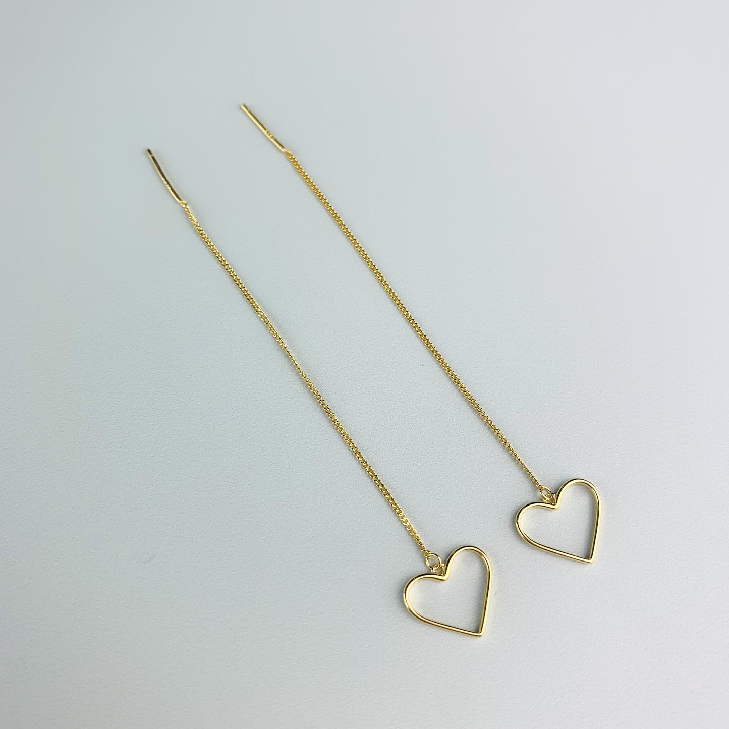 Heart Threader Earrings