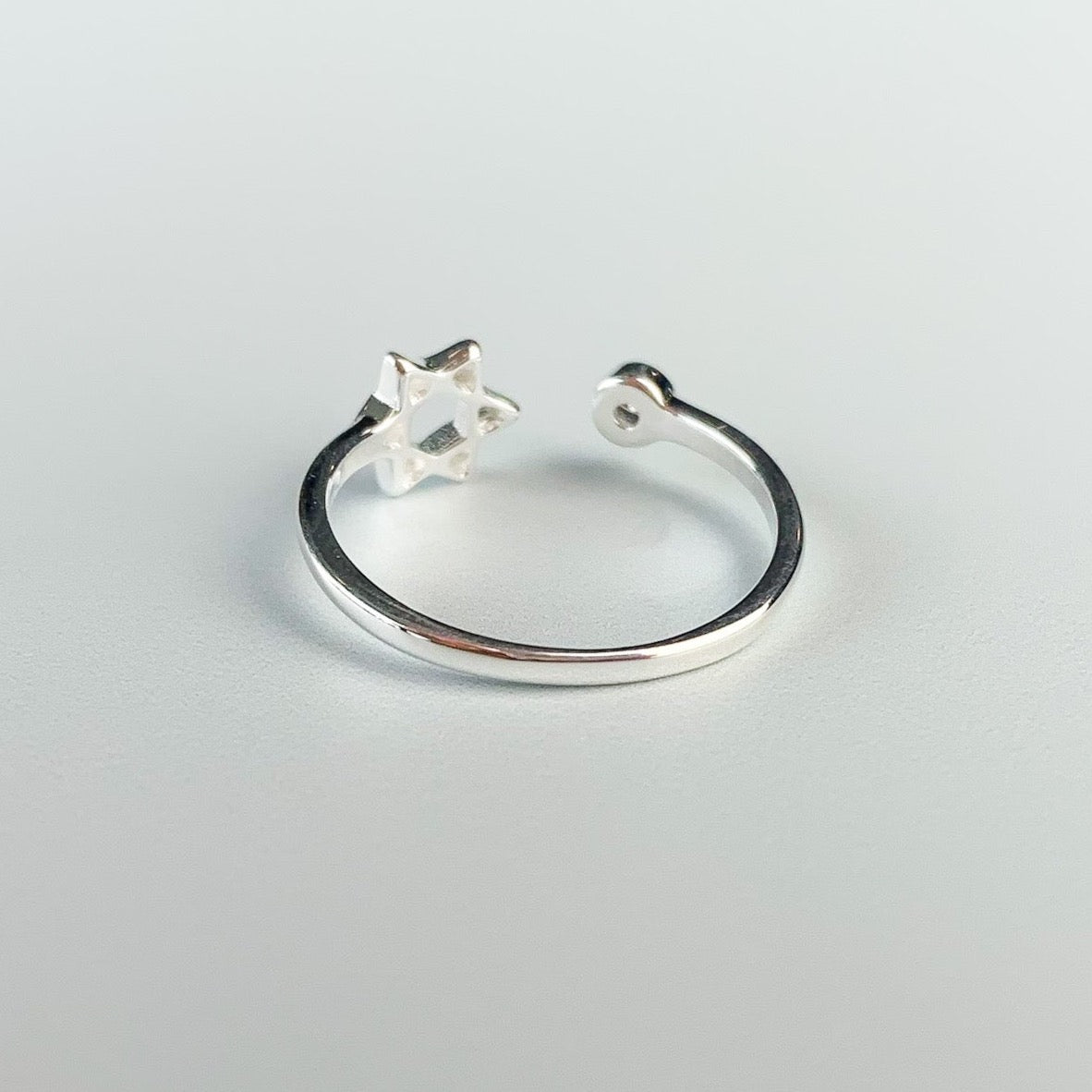 Adjustable Star Open Ring