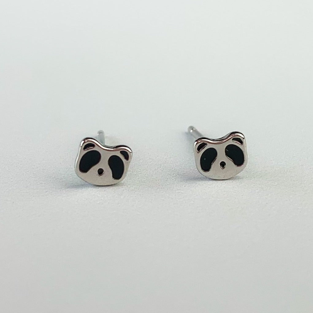 Tiny Racoon Stud Earrings
