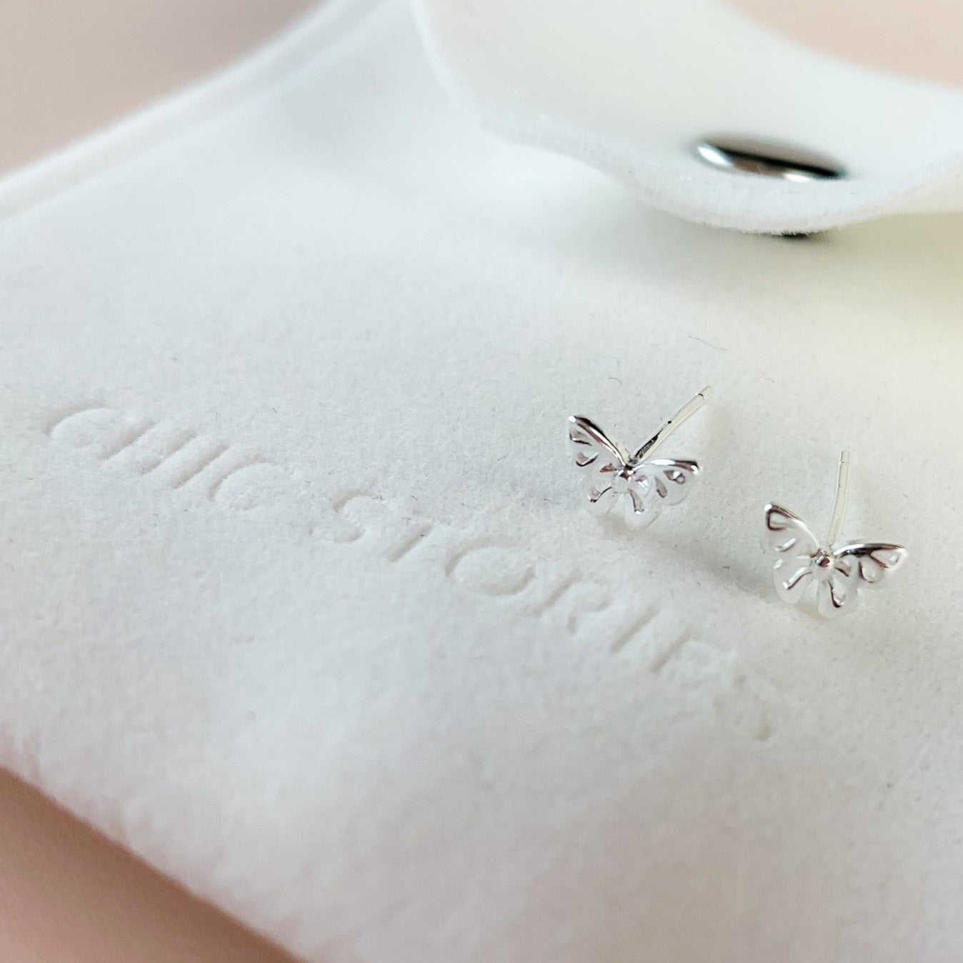 Delicate Butterfly Stud Earrings