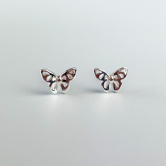 Delicate Butterfly Stud Earrings