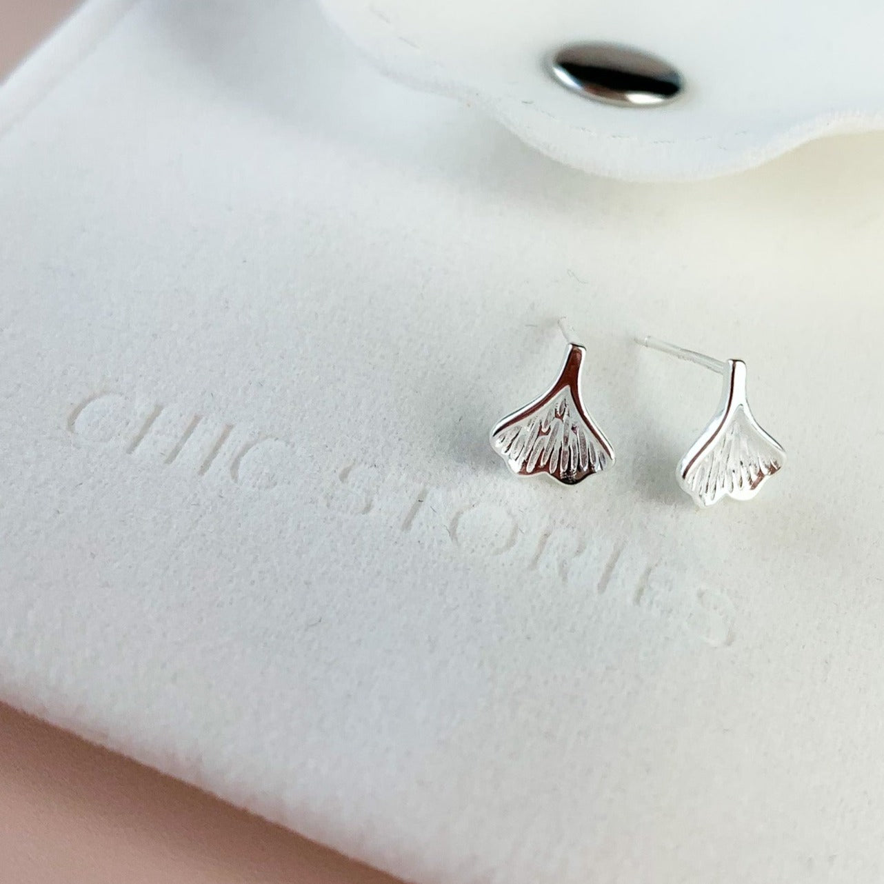 Tiny Leaf Stud Earrings