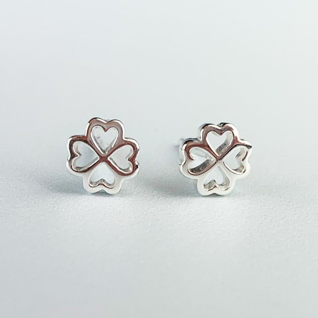Four Leaf Clover Stud Earrings