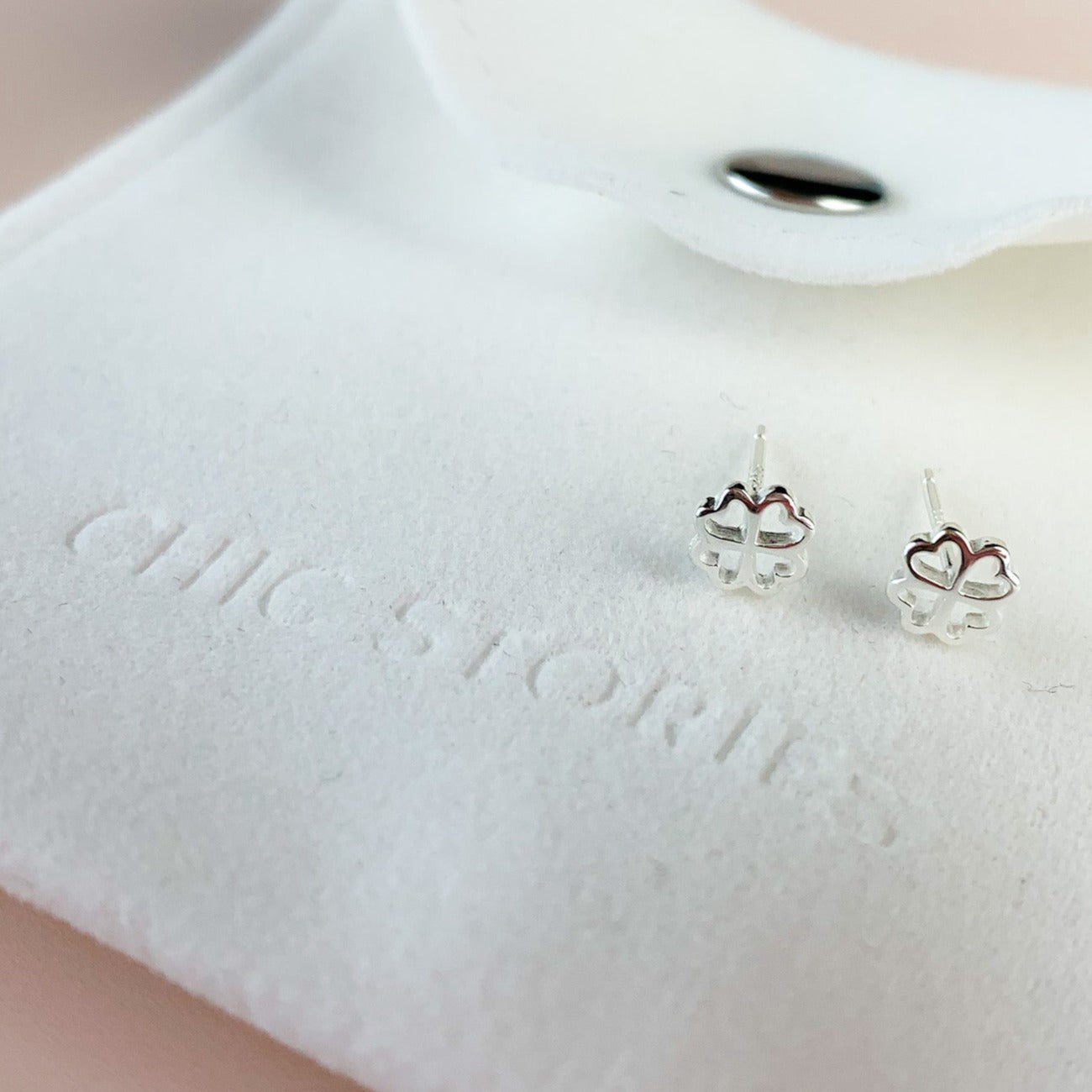 Four Leaf Clover Stud Earrings