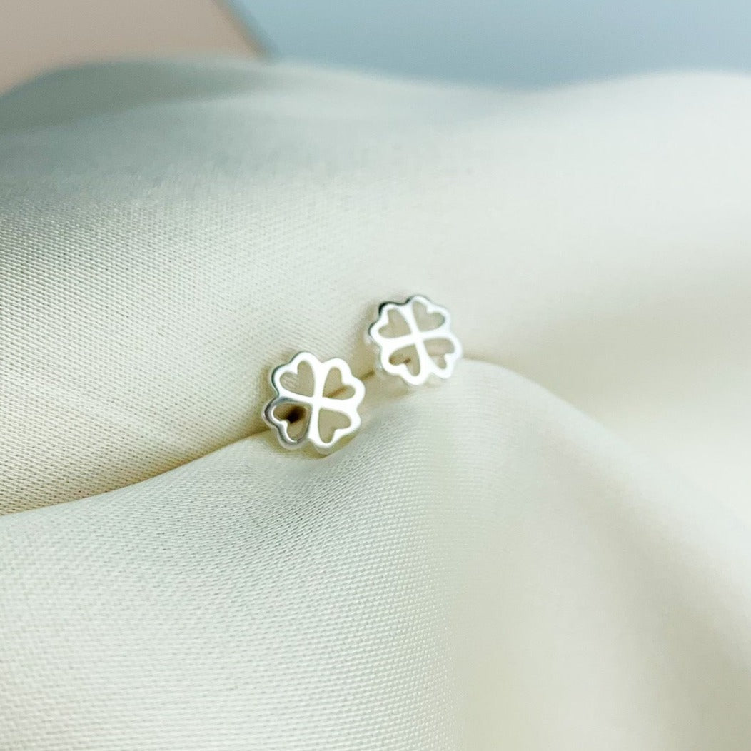 Four Leaf Clover Stud Earrings