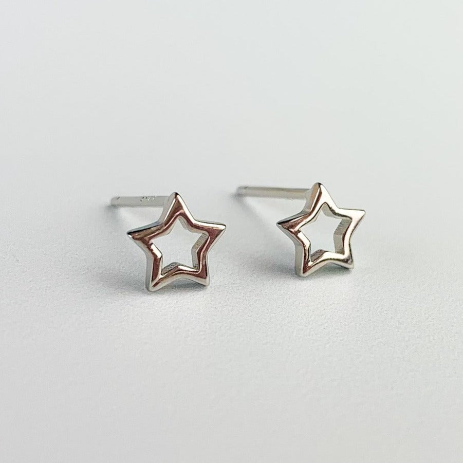 Tiny Star Stud Earrings