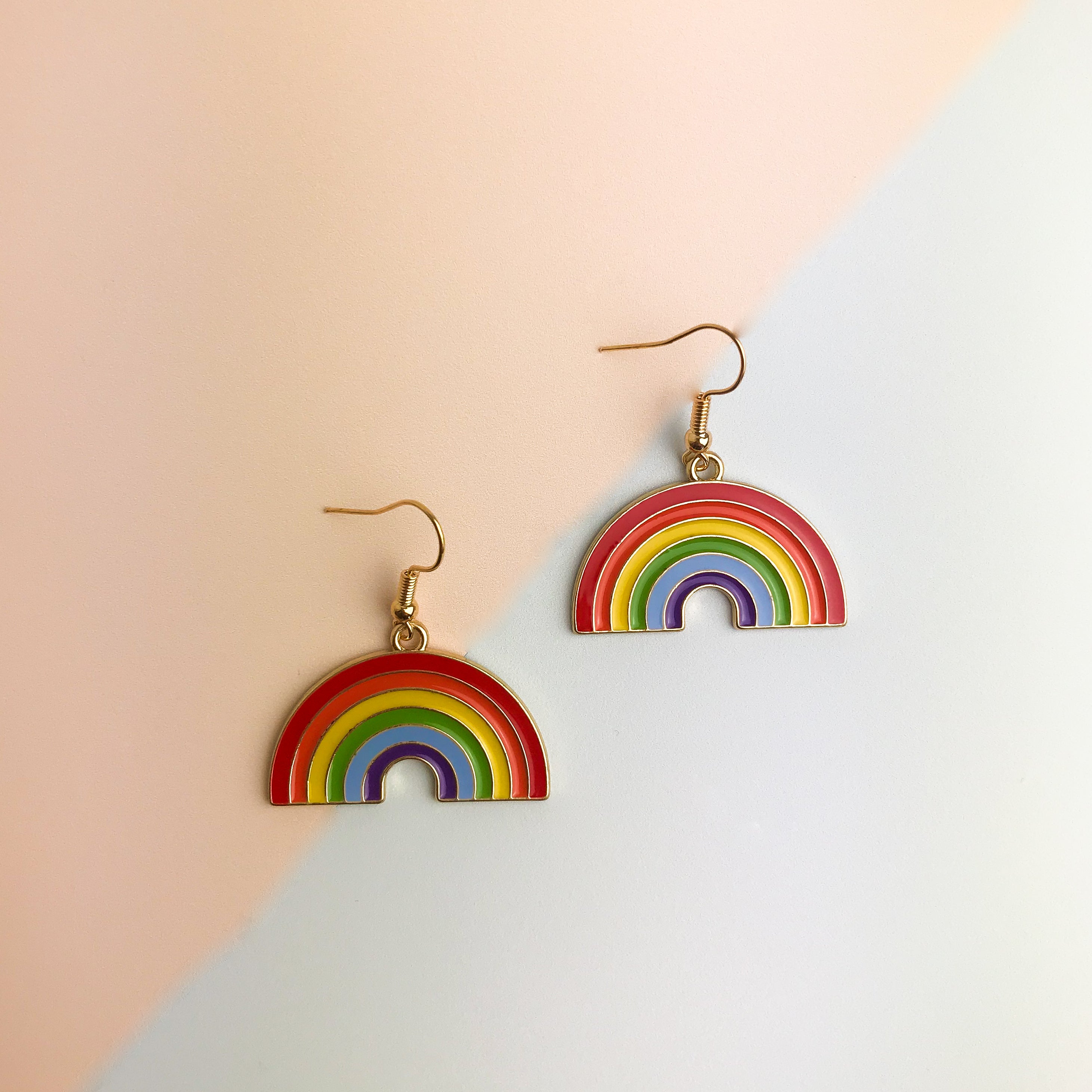 Rainbow earings deals