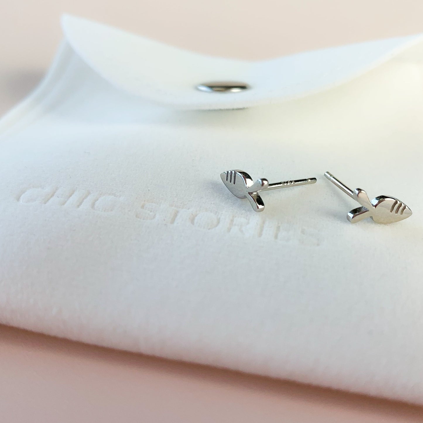 Tiny Carrot Stud Earrings