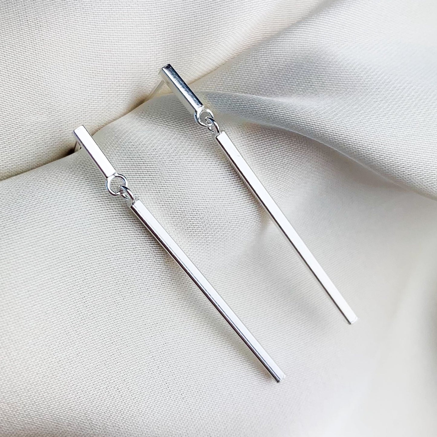 Minimalist Bar Dangle Earrings