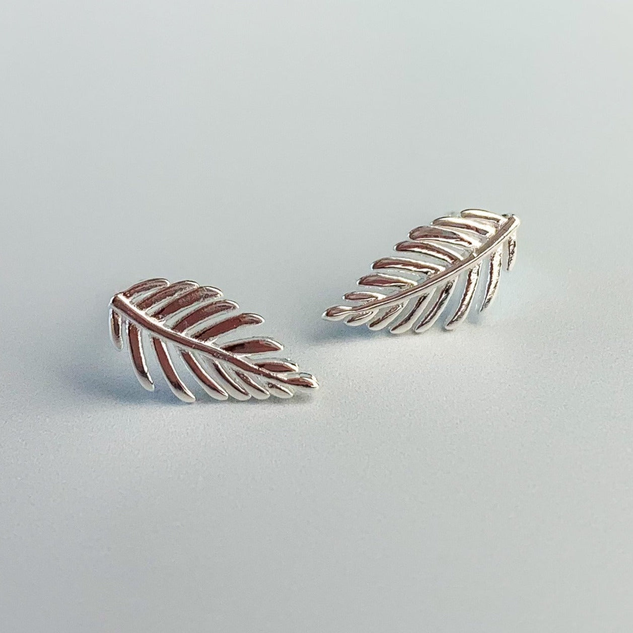Minimalist Leaf Stud Earrings