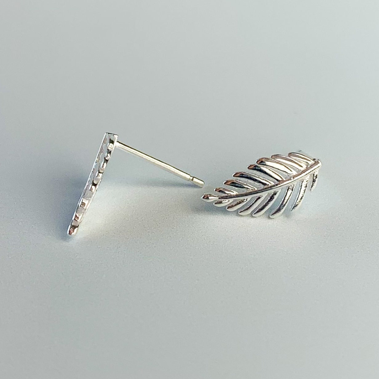 Minimalist Leaf Stud Earrings