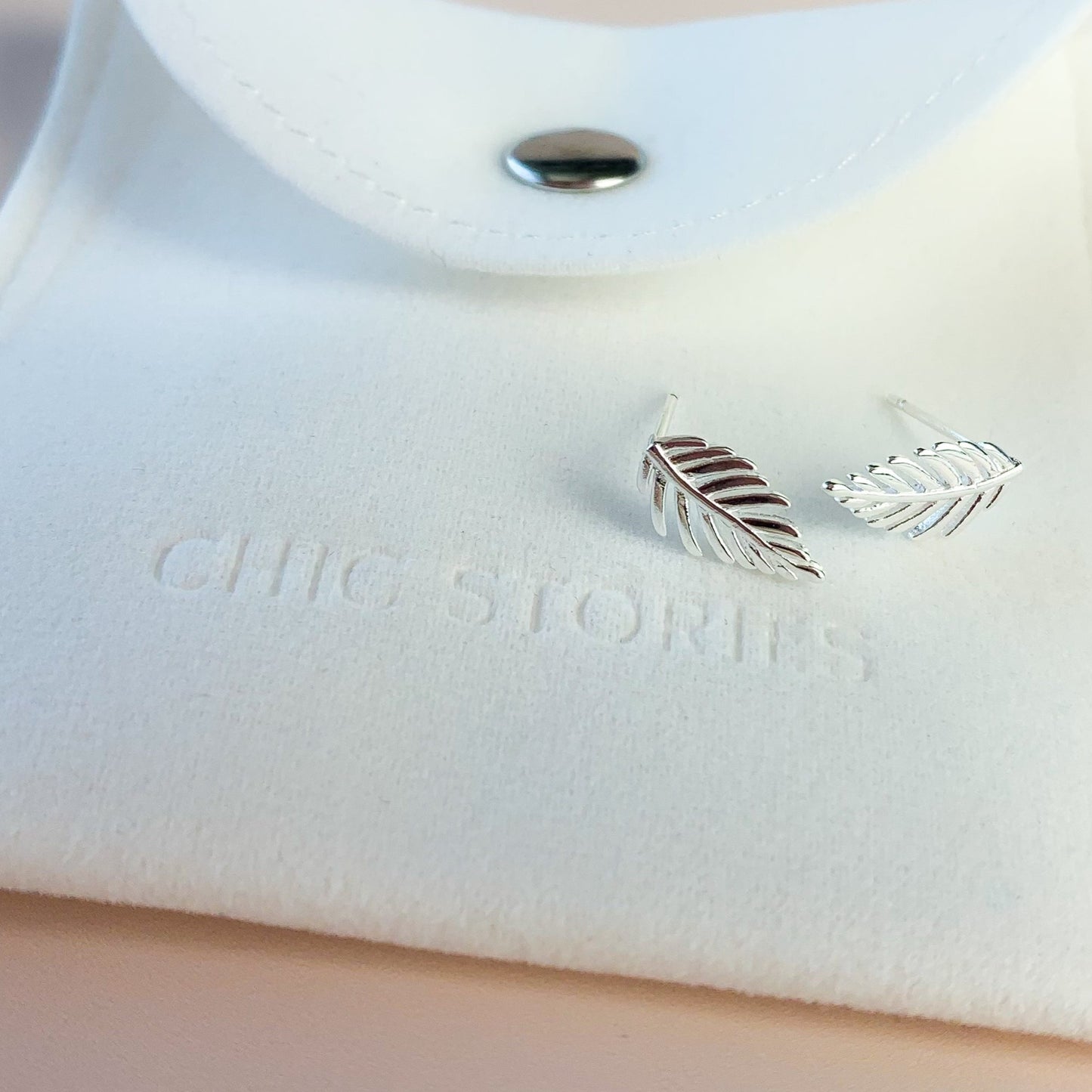 Minimalist Leaf Stud Earrings