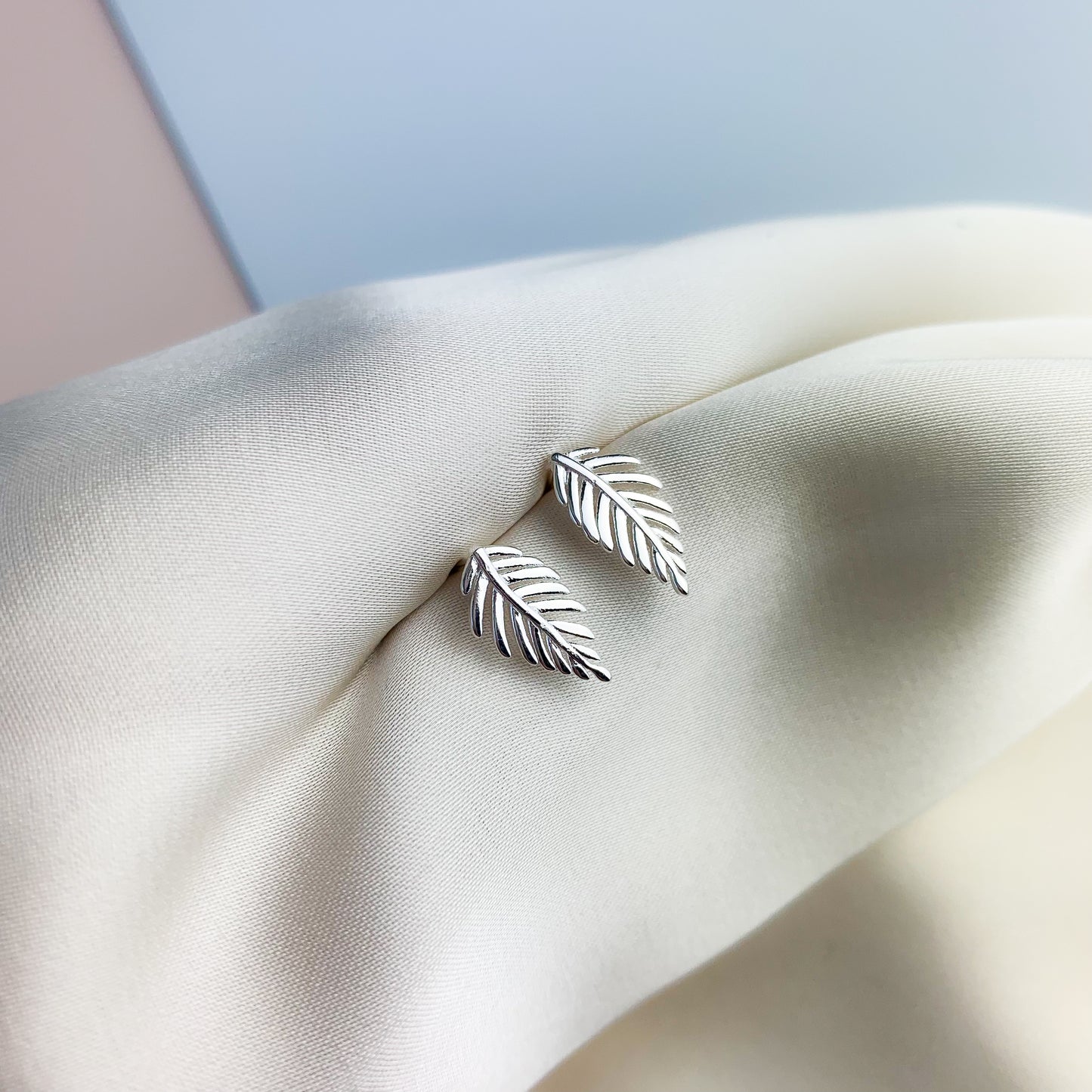 Minimalist Leaf Stud Earrings