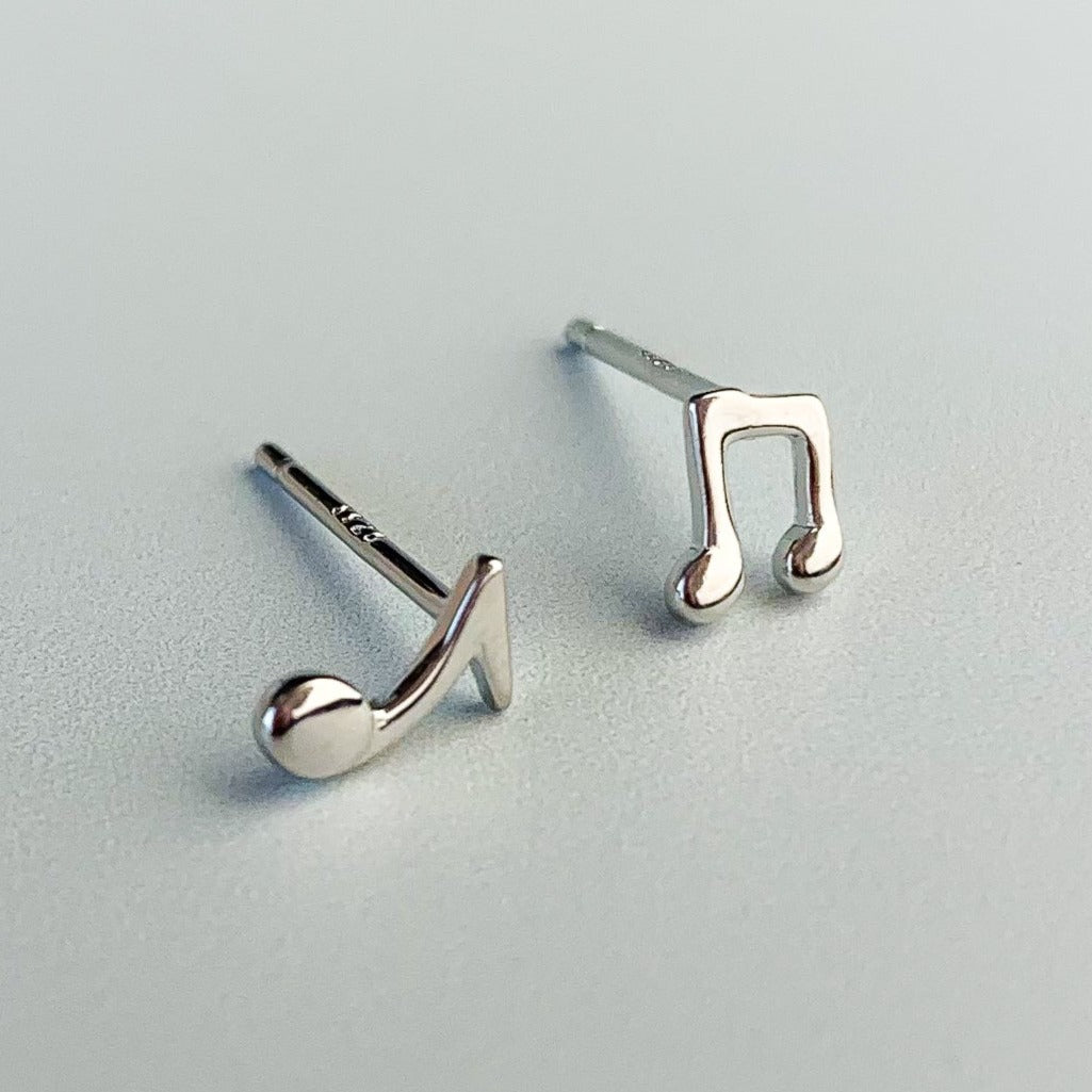 Musical Note Stud Earrings